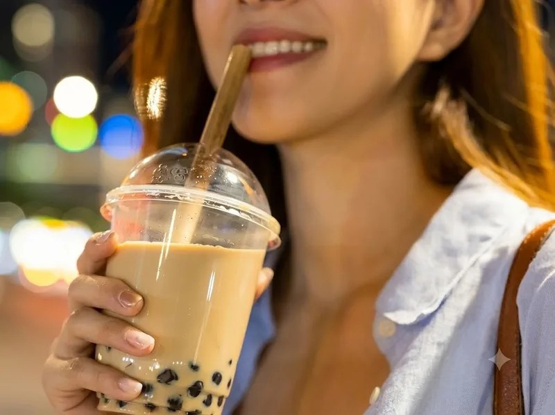 Trà sữa 0% đường vẫn chứa calo từ sữa và topping.