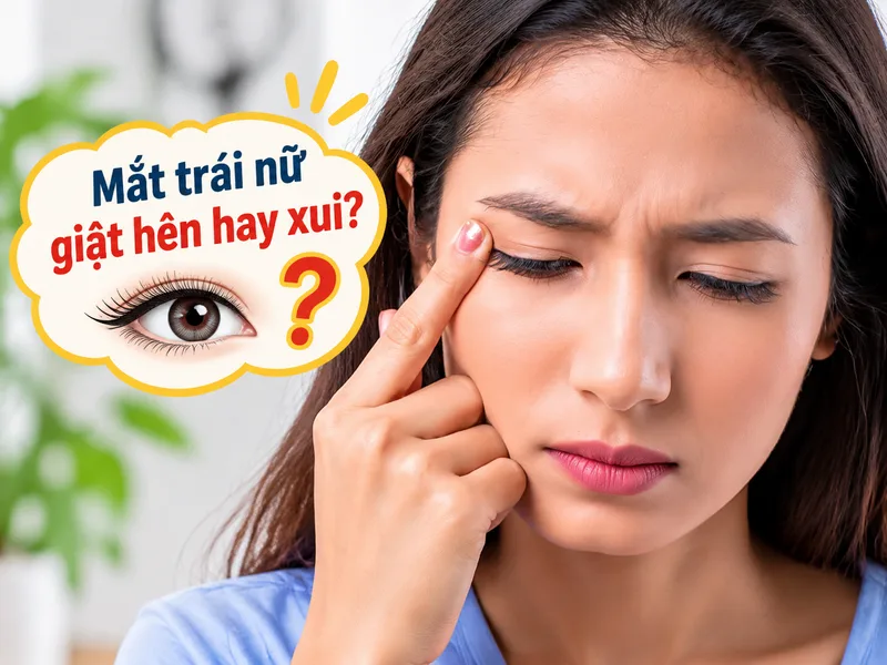 Mắt trái nữ giật hên hay xui theo dân gian?
