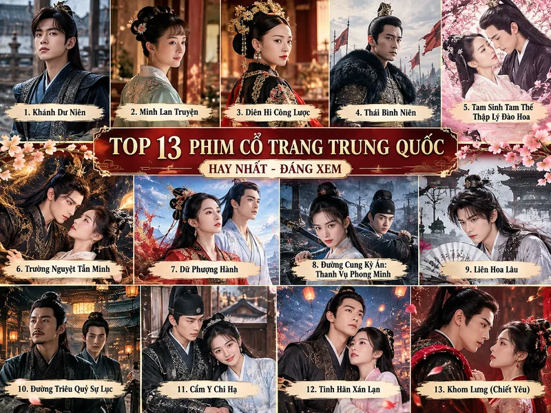Top phim cổ trang Trung Quốc hay nhất gây ấn tượng bởi bối cảnh và phục trang