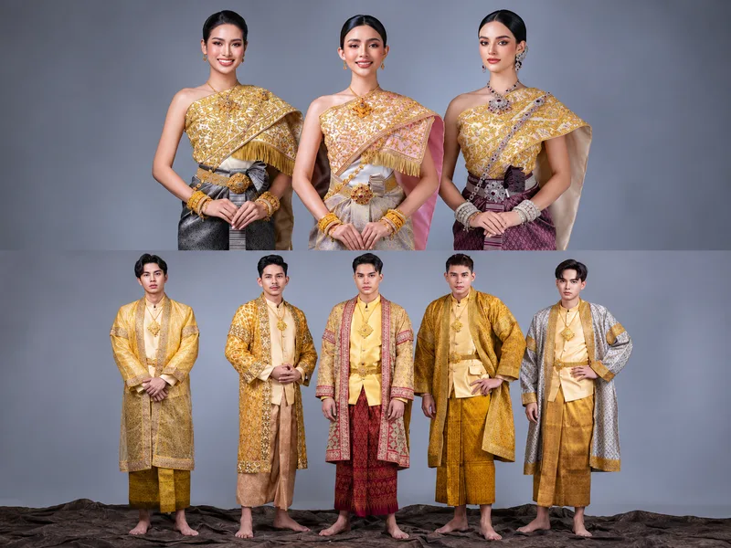 Sampot Hol nổi bật với hoa văn lụa Khmer được dệt tinh xảo