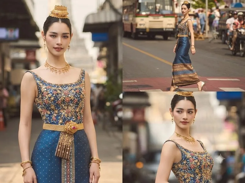 Thai Dusit kết hợp phong cách dạ hội với nét truyền thống Thái